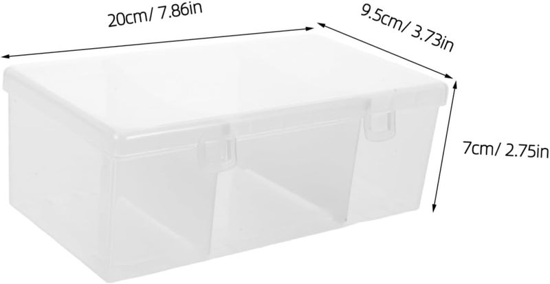 All territory compatible build ibasenice 2pcs Plastic Card Storage Box with Dividers Trading Card Organizer Case for Sports for Collectors and Players Simple multi-color universal build - Image 2