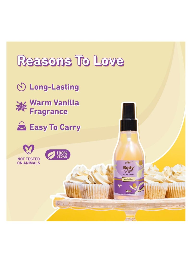 Plum BodyLovin' Vanilla Vibes Body Mist | Long Lasting Vanilla Fragrance for Women with Warm & Cozy Vanila Scent | High On Fun | Travel Friendly Perfume Body Spray | 150ml  - Image 3