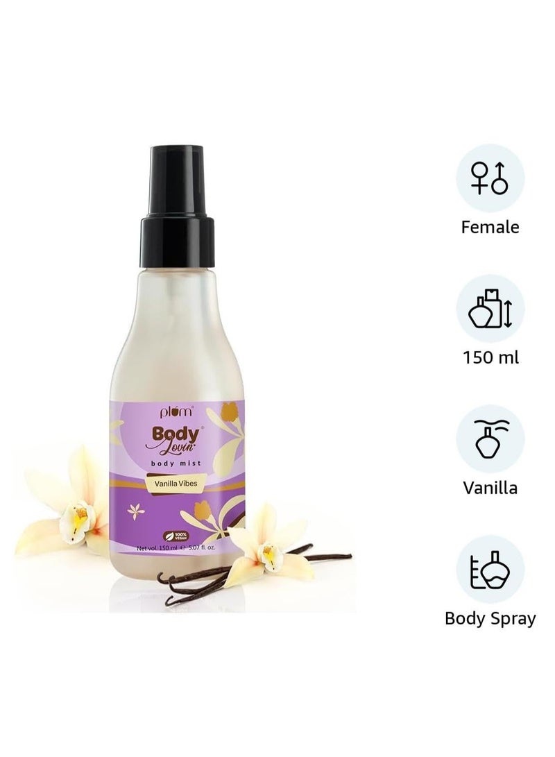 Plum BodyLovin' Vanilla Vibes Body Mist | Long Lasting Vanilla Fragrance for Women with Warm & Cozy Vanila Scent | High On Fun | Travel Friendly Perfume Body Spray | 150ml  - Image 5