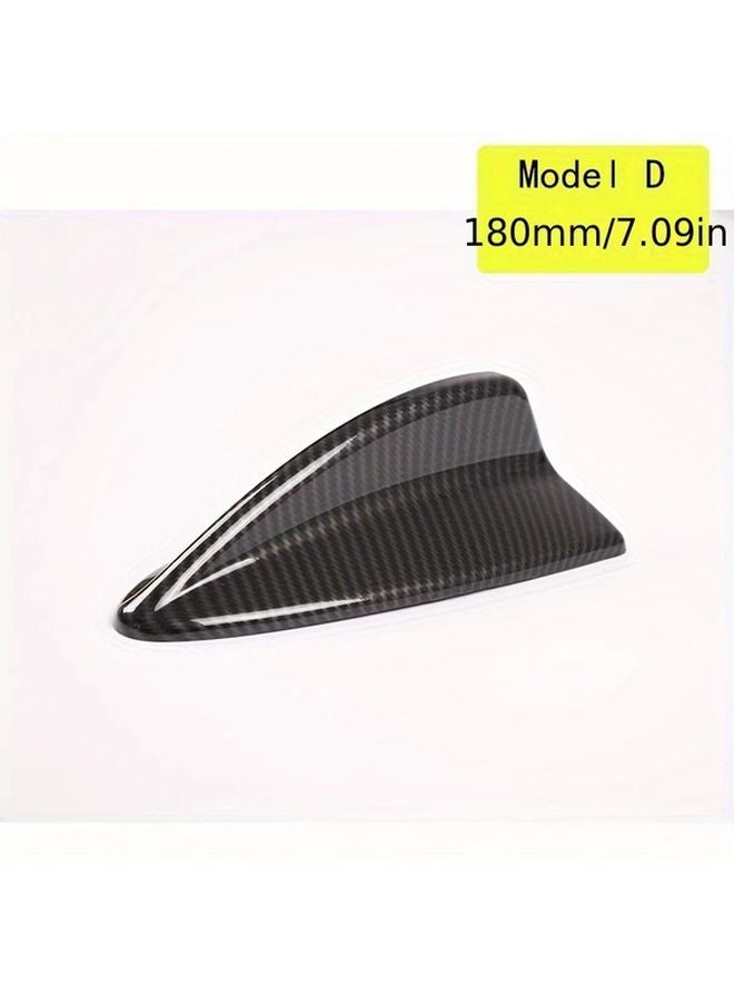 BMW 3 Series E90 Shark Fin Roof Cover Aerodynamic Style ABS Carbon Fiber Pattern Model D 180mm - Image 4