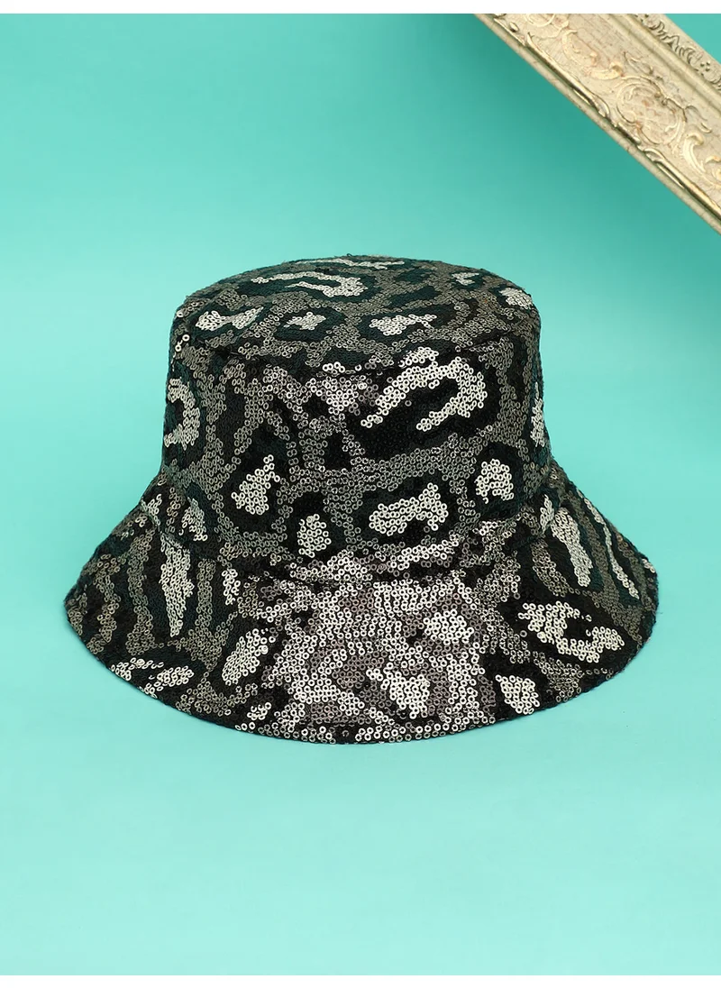 صوص هاوت Sequin Leopard Bucket Hat