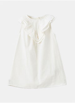 LC WAIKIKI Crew Neck Linen Girl Dress  - Image 1