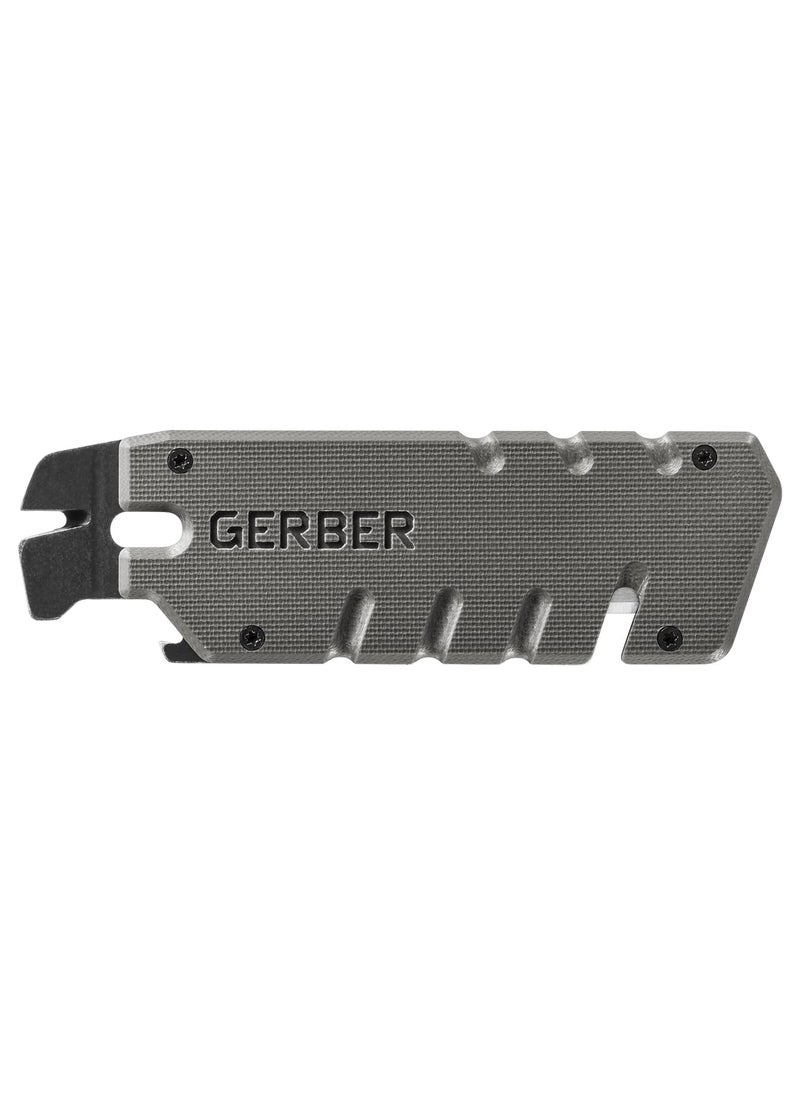 Gerber Gerber Gear Prybrid Multi Tool Utility Pocket Knife - Utility EDC Razor Knife with Retractable Blade and Pry Bar - Grey  - Image 3