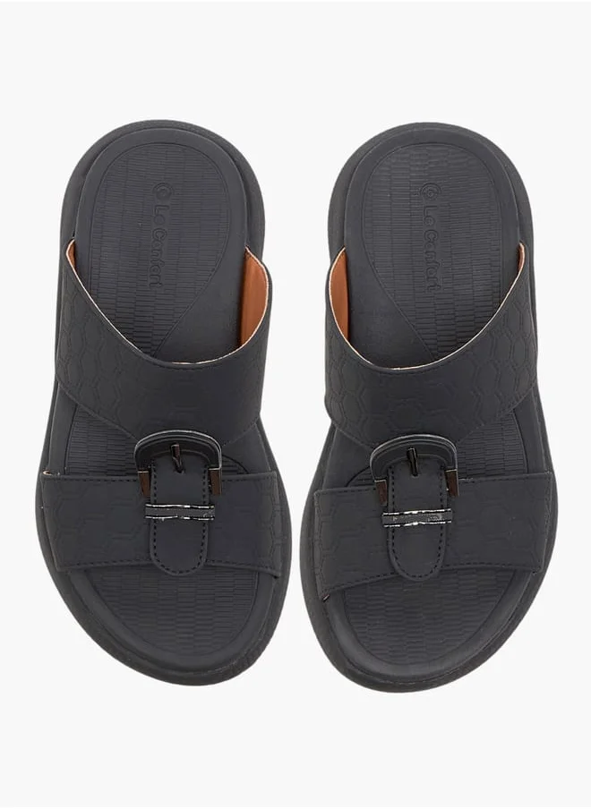 لو كونفورت Boys Textured Slip-On Arabic Sandal