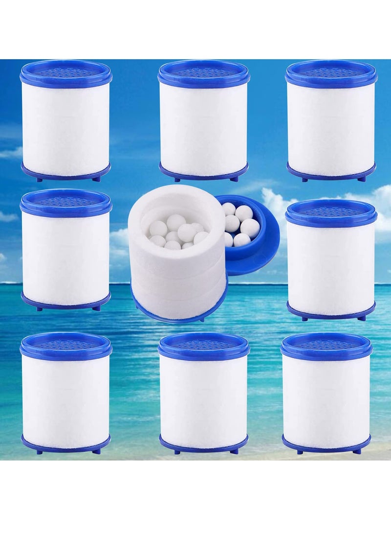 SYOSI  cartridge استبدال فلتر صنبور المياه، فلتر مياه الحوض لصنبور المطبخ وحوض الحمام، فلتر يزيل الكلور والفلورايد والمعادن الثقيلة (10 قطع) - Image 1