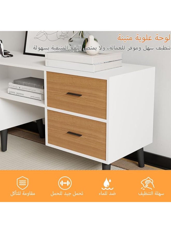 وحدة تلفزيون آن فيش القابلة للتعديل - تصميم تخزين قابل للتخصيص لتلفزيونات حتى 65 بوصة - Image 4
