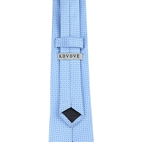 Kovove Kavove The Work of Art Abstract Cyan Necktie For Men - Image 5