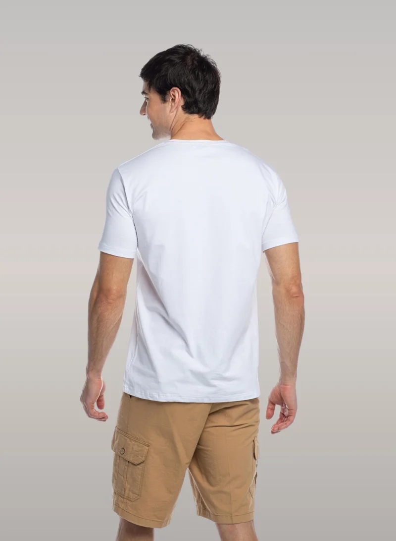 Just Nature White Big Shark T-Shirt for Men | Best Price UAE