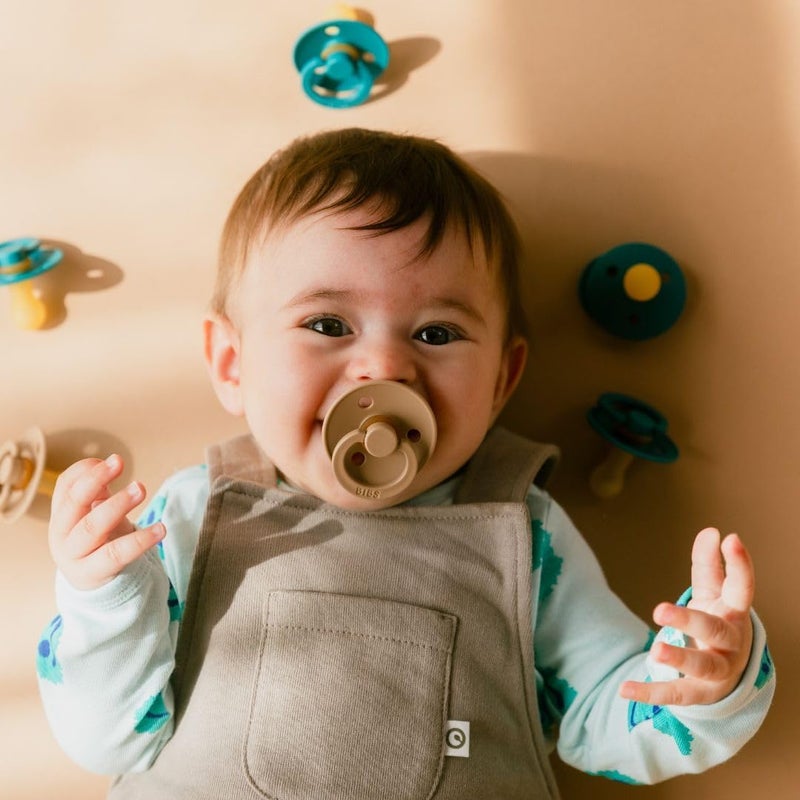 BIBS Pacifiers | Natural Rubber Baby Pacifier | Set of 2 BPA-Free Soothers | Made in Denmark | Cloud Night | Size 0-6 Months - Image 3