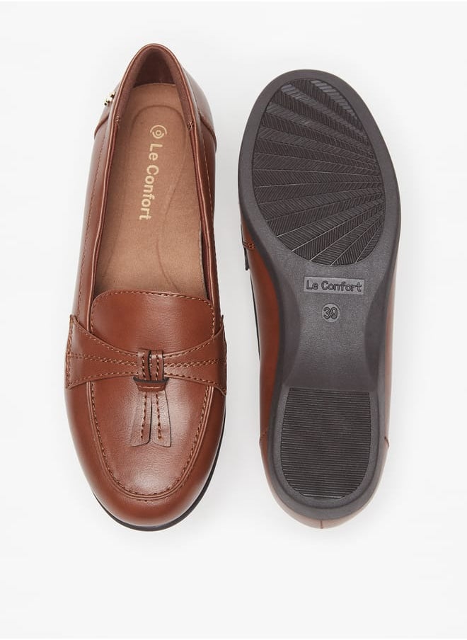 Le Confort Womens Solid Slip-On Moccasins  - Image 4