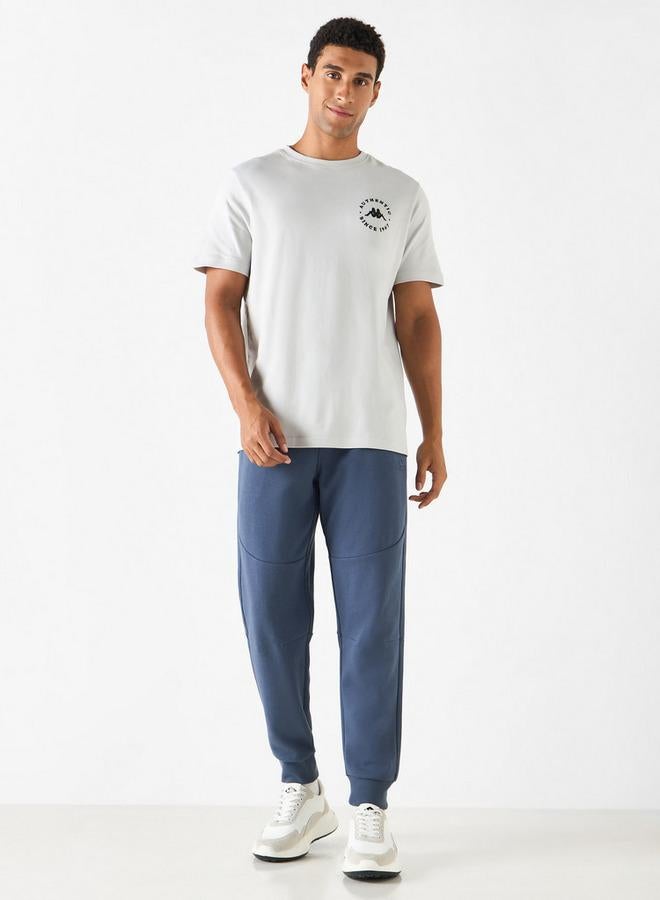 Kappa Logo Embroidered Joggers with Drawstring Closure - Image 2