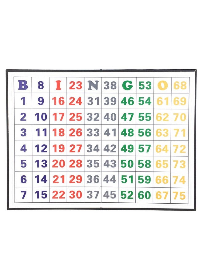 Tapp Collections Multi Color Plastic Bingo Ball Set - Balls with Flat Surface + Foldable Checkerboard + Drawstring Canvas Bag - Image 3