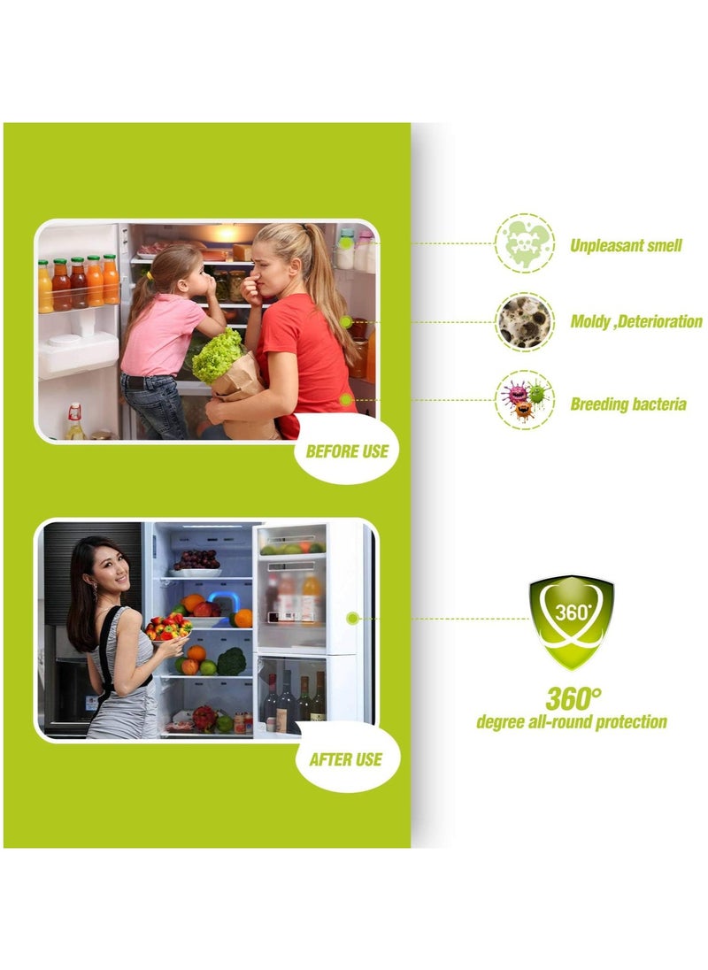 Plan A Fridge deodoriser and freshener | Reusable Activated Bamboo charcoal air purifying bag, freezer smell odour eliminator | Also for Fresh Fridge, Lunch Bag,Cool Box,Car odour absorber (2 PCS)  - Image 2