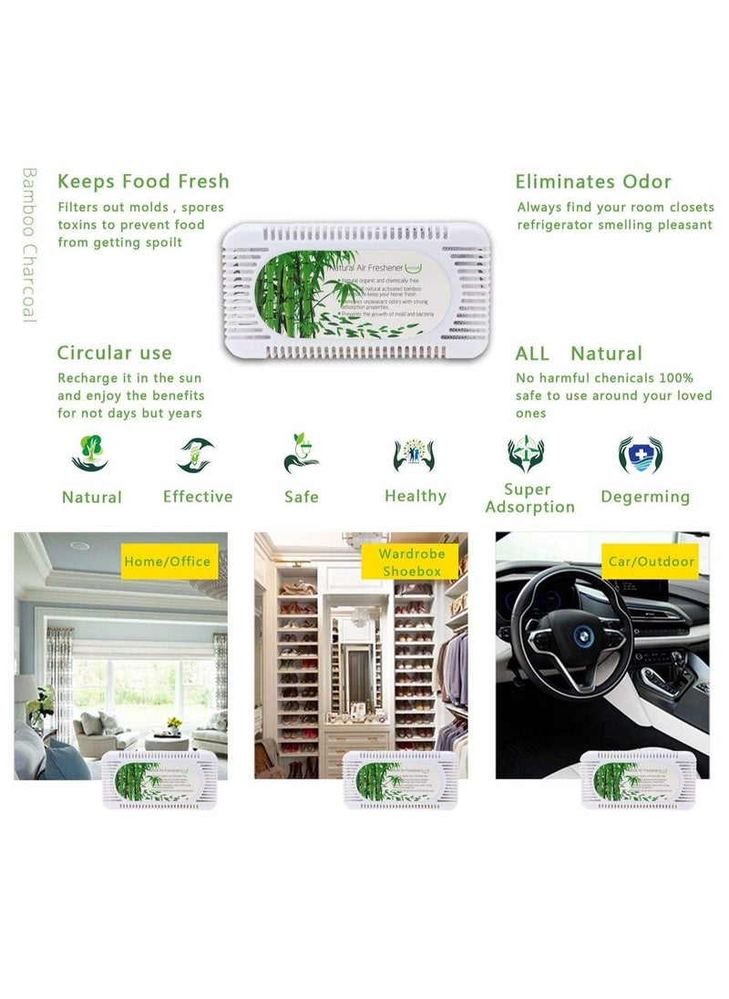 Plan A Fridge deodoriser and freshener | Reusable Activated Bamboo charcoal air purifying bag, freezer smell odour eliminator | Also for Fresh Fridge, Lunch Bag,Cool Box,Car odour absorber (2 PCS)  - Image 3