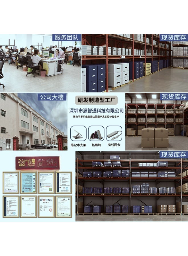 Neutral New Usbhub Multi-port Extender Sd Card Tf Card Eight-in-one Docking Station Hdmi Converter Gigabit Expansion Dock - Image 4