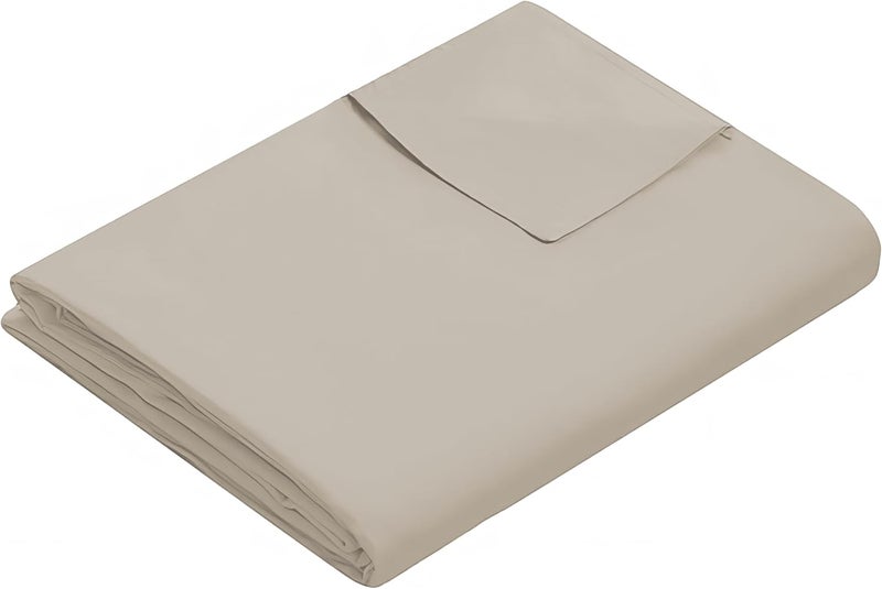 Weighted Idea Cool Removable Duvet Cover 48"x72" for Weighted Blanket, Oeko-texCertified 100% Cotton, (Soft and Fabric, Khaki) - Image 1