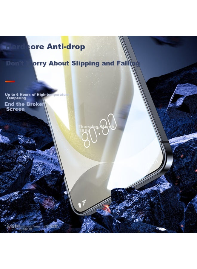ISKA Yisika Tempered Glass Screen Protector For Samsung Galaxy S24, Full Coverage Hd Anti-scratch Fingerprint-resistant Quick Unlock Protective Glass For Samsung S24 Smartphone Jm955 - Image 2