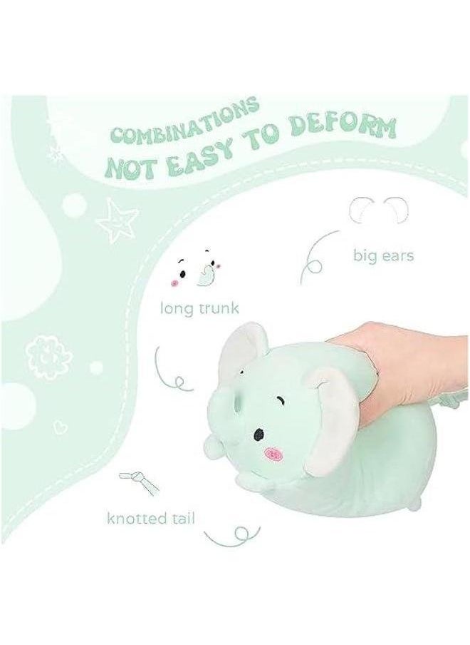 8 inch Cute Elephant Squishy Plush Hugging Pillow,Super Soft Cartoon Stuffed Animal Toy Gifts for Bedding, Kids Sleeping Kawaii Pillow  - Image 4