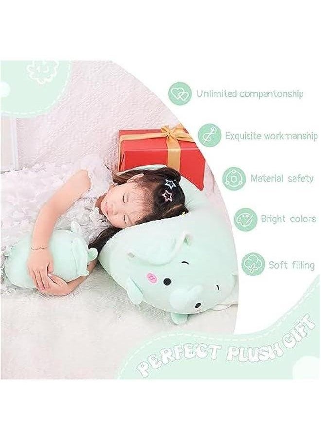 8 inch Cute Elephant Squishy Plush Hugging Pillow,Super Soft Cartoon Stuffed Animal Toy Gifts for Bedding, Kids Sleeping Kawaii Pillow  - Image 5