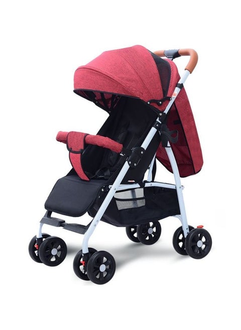 One-Click Baby Stroller - Red - A1
