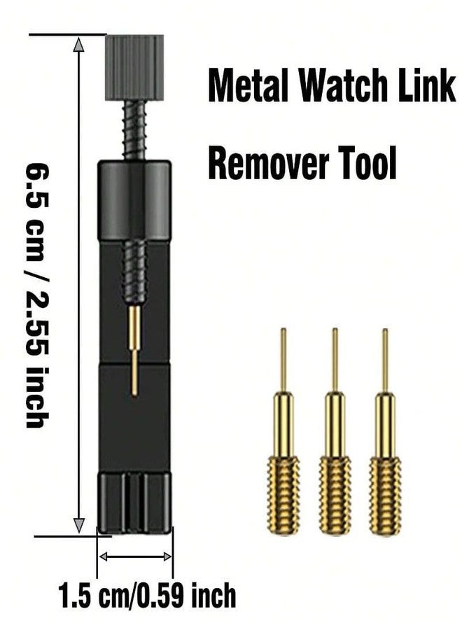Olytop 2 Pack Watch Link Removal Kit, Watch Band Tool Repair Kit, Resizing Tool for Watch Bracelet Adjustment & Replacement, Pin Remover for Sizing Strap with Extra Replacement - Image 3