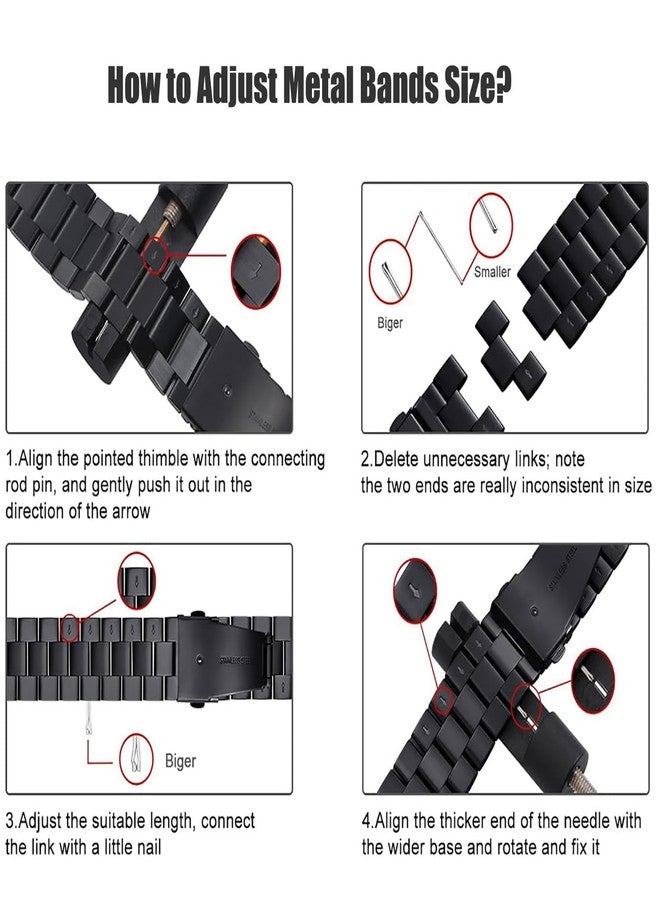 Olytop 2 Pack Watch Link Removal Kit, Watch Band Tool Repair Kit, Resizing Tool for Watch Bracelet Adjustment & Replacement, Pin Remover for Sizing Strap with Extra Replacement - Image 5