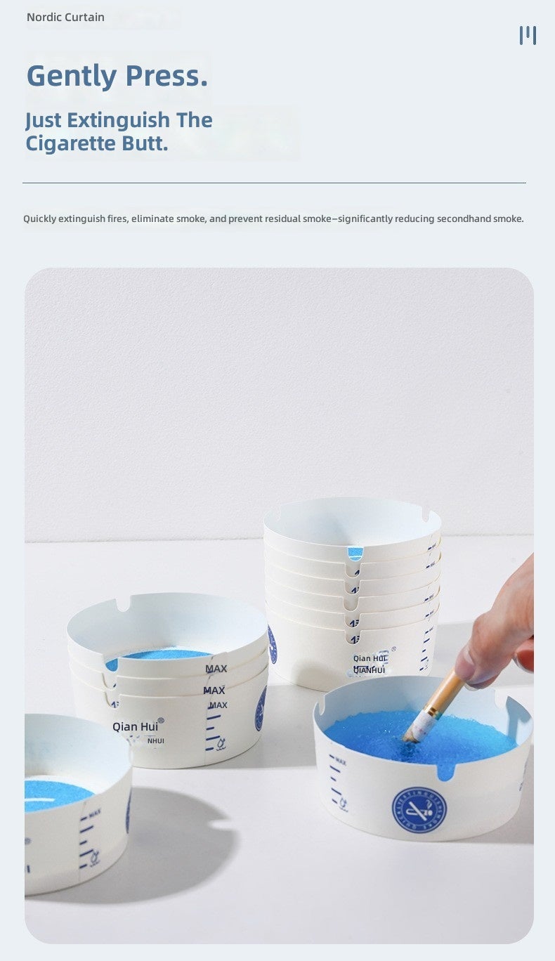 Disposable Foam Ashtray Quick Smoke Absorption Portable and Durable for Home and Hotel  Use - Image 3