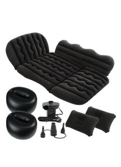 Arabest Car Mattress, Car Air Mattress Back Seat Inflatable Car Bed Camping Mattress with Pillows Air-Pump for Car, SUV, مرتبة هوائية,Truck Travel, Hiking, Trip and Other Outdoor Activities Black  - Image 1