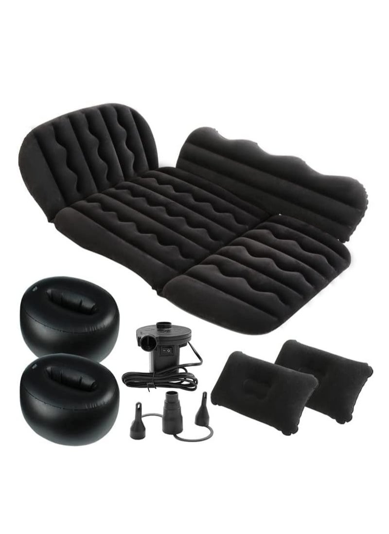 Arabest - Car Mattress, Car Air Mattress Back Seat Inflatable Car Bed Camping Mattress with Pillows Air-Pump for Car, SUV, مرتبة هوائية,Truck Travel, Hiking, Trip and Other Outdoor Activities Black - Image 1