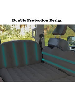 Arabest Car Mattress, Car Air Mattress Back Seat Inflatable Car Bed Camping Mattress with Pillows Air-Pump for Car, SUV, مرتبة هوائية,Truck Travel, Hiking, Trip and Other Outdoor Activities Black  - Image 3