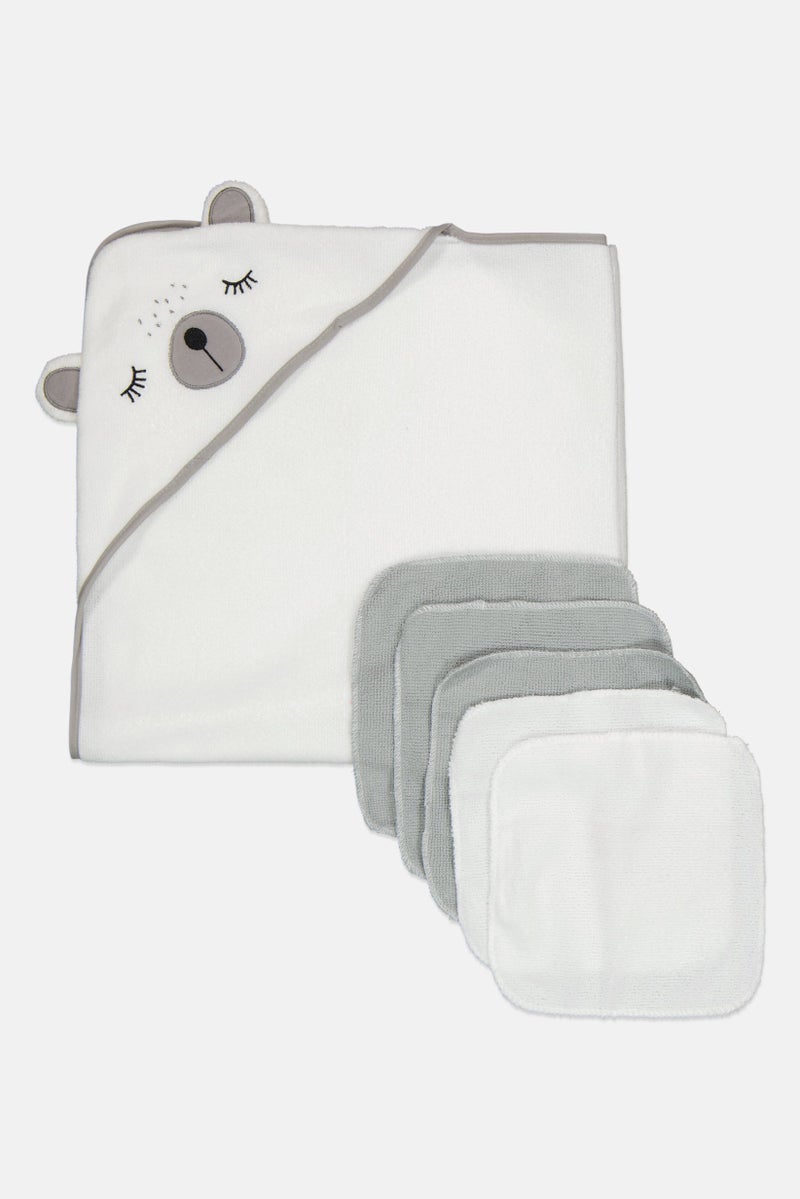 Joe Boxer Toddlers Boy 6 Piece Towel With Wash Clothes Bath Set, Multicolor - Image 1