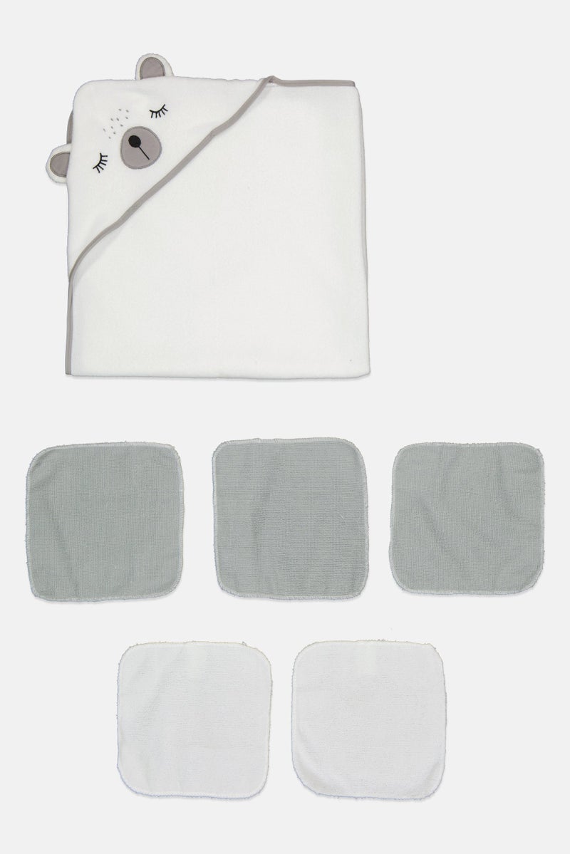 Joe Boxer Toddlers Boy 6 Piece Towel With Wash Clothes Bath Set, Multicolor - Image 3