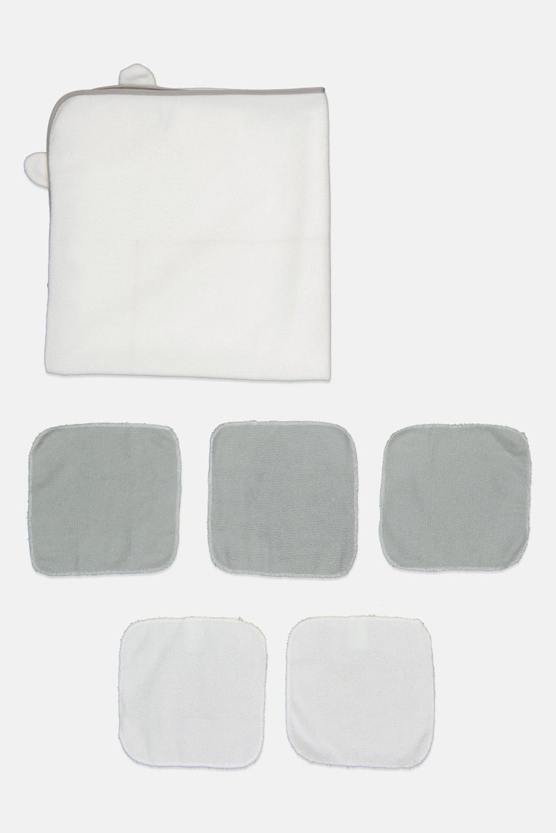 Joe Boxer Toddlers Boy 6 Piece Towel With Wash Clothes Bath Set, Multicolor - Image 2