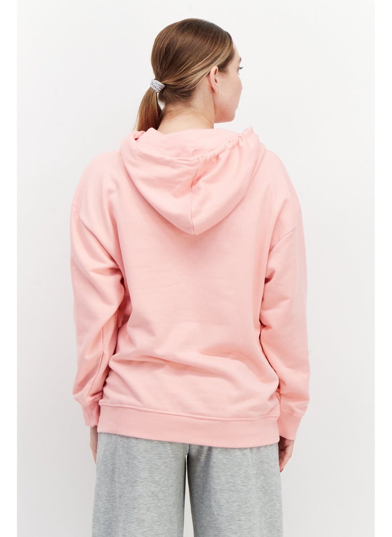 Barbie Women  Oversized Fit Hooded Sweatshirts, Pink - Image 5