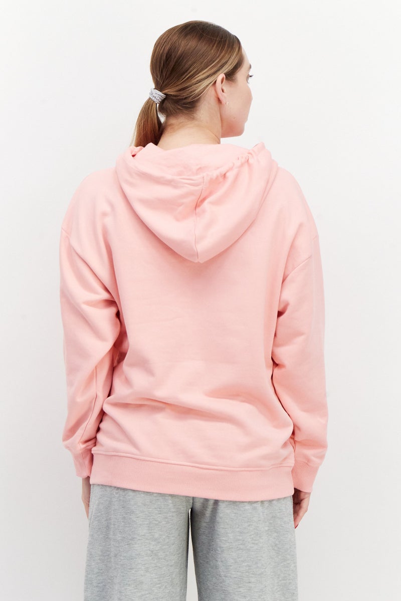 Barbie Women  Oversized Fit Hooded Sweatshirts, Pink - Image 2