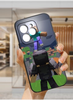 Protective Shockproof Case Cover For Minecraft Steve brave Tecno Spark 20 GYB59 Drawing
