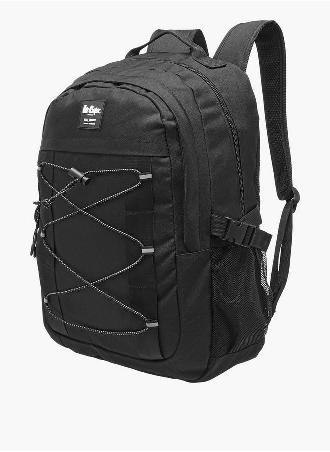 Lee Cooper Men's Logo Applique Backpack with Adjustable Straps and Zip Closure - 14x31x46 cm  - Image 2