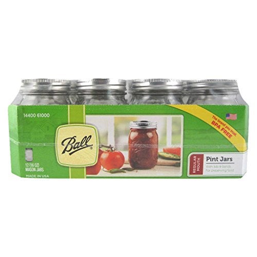 Ball Glass Mason Jar with Lid and Band, Regular Mouth, 12 Jars - Image 2