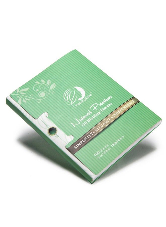 PleasingCare Natural Green Tea Oil Absorbent Handkerchiefs - 200 Pieces in 2 Pack, Premium Facial Oil Paper - Take 1 Piece Each Time Design - Large 10cm Oil-Absorbent Sheets, No Waste and Easy to Carry - Image 3