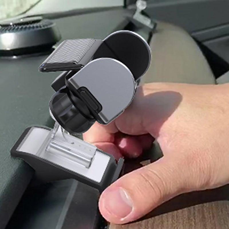 FUOYLOO Car Phone Bracket and Navigation Holder for Model 3/y 360-degree Rotatable Vehicle Phone Stand with Memory Lock Compatible for in-car GPS Use - Image 4