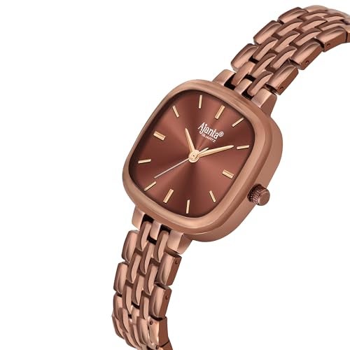 Ajanta Quartz Newly Launched Stainless Steel Stylish Analog Watches and Square Dial for Women and Girls&Miss&Ladies with Metal Strap Bracelet Suitable for Casual, Formal (La Luna Collection) - Image 5