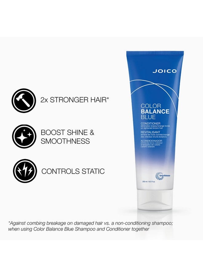 جويكو بلسم جويكو كولور بالانس الأزرق | للشعر البني الفاتح | يزيل درجات اللون البرتقالي النحاسي | يعزز حيوية اللون ولمعانه | يحمي من الأشعة فوق البنفسجية | بزيت ثمر الورد ومستخلص الشاي الأخضر | 8.5 أونصة سائلة - Image 3