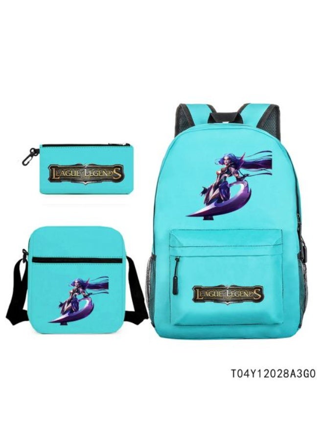 Exquisite animation backpack three-piece set, outstanding design, diversified storage and super convenient - 977 - Image 1