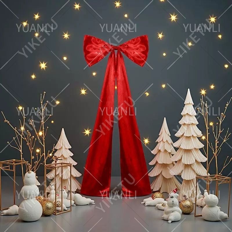 Party Decoration: Red Bow Decoration - Easy Setup Elegant Charm for Wedding Birthday Holiday Full Moon Party Arch Wall Window Layout - Image 5