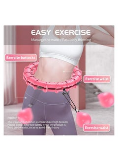 Rock Pow Abdomen Fitness Weighted Hoola Hoop With Auto-Spinning Ball  - Image 5