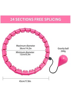 Rock Pow Abdomen Fitness Weighted Hoola Hoop With Auto-Spinning Ball  - Image 2