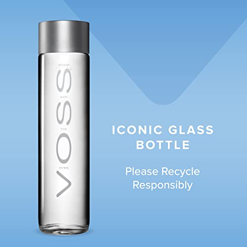 Voss Artesian Still water from Norway Naturally pure for a crisp, refreshing taste 375ml GLASS bottled water 12.7 Fl oz (Pack of 9) - Image 2