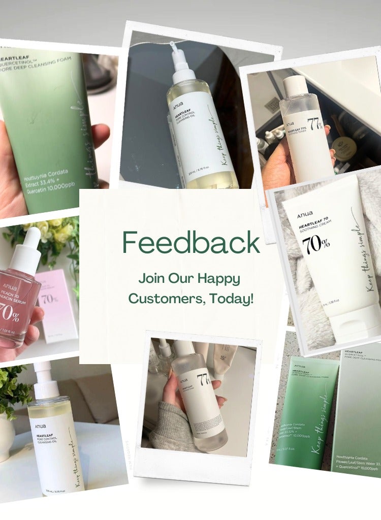 Anua Heartleaf Skincare Set - Pore Control Cleansing Oil - 77 Soothing Toner - Quercetinol Deep Cleansing Foam - Peach Niacinamide Serum - and Soothing Cream for Clear - Radiant Skin - Face scrubber 730ml - Image 3