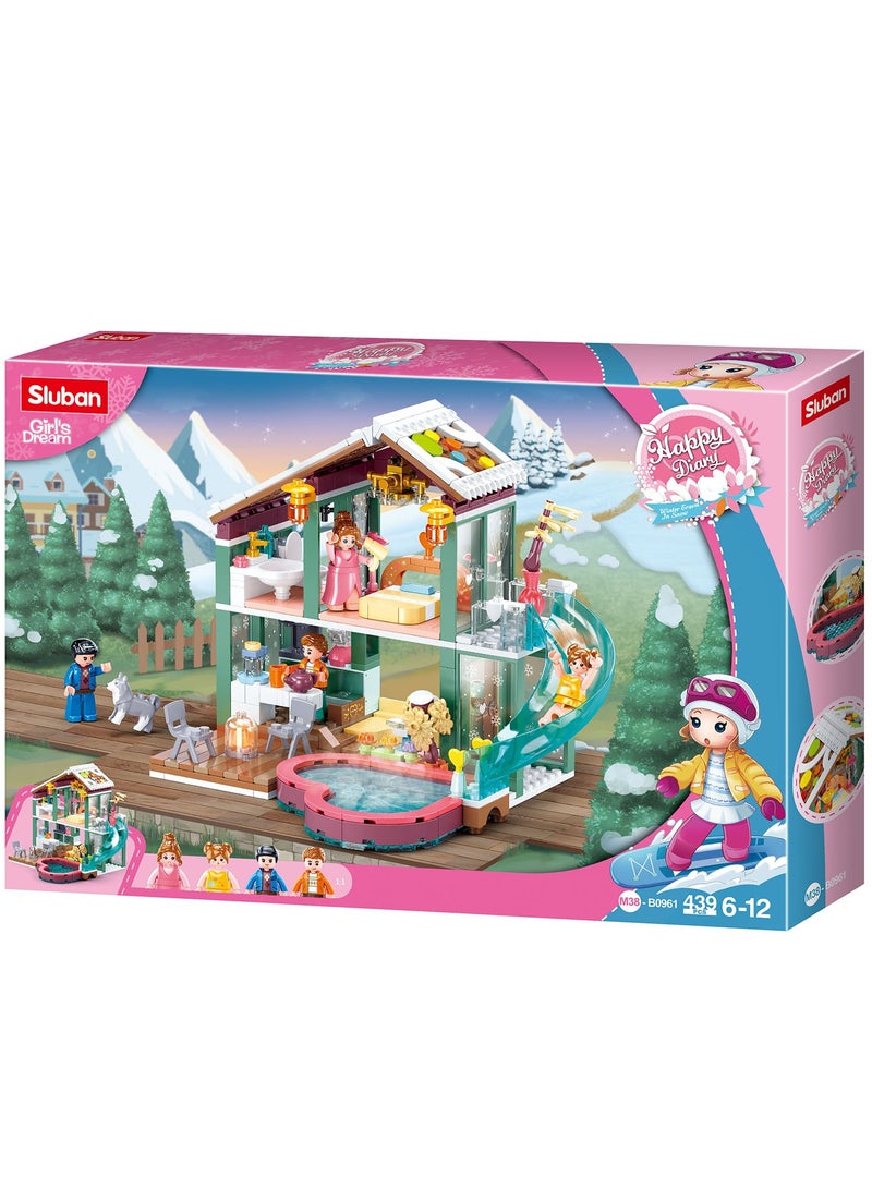 Sluban Girls Dream -Winter Travel in snow-resort(439pcs) - Image 1