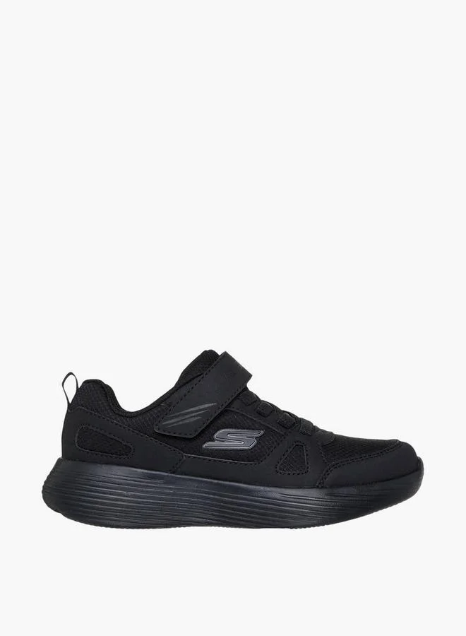 SKECHERS Boys' GO RUN 400 V2 School Shoes with Hook and Loop Closure - 405090L-BBK